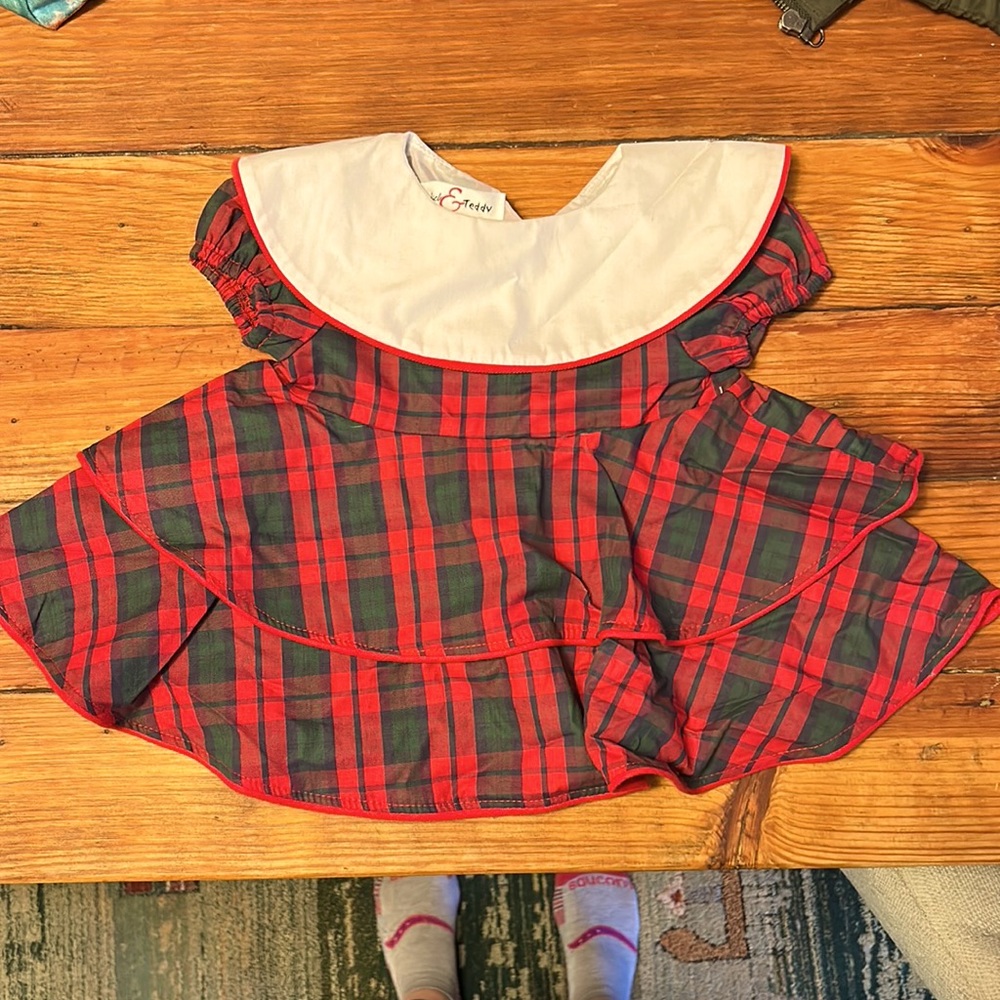 Christmas dress/bloomer set
